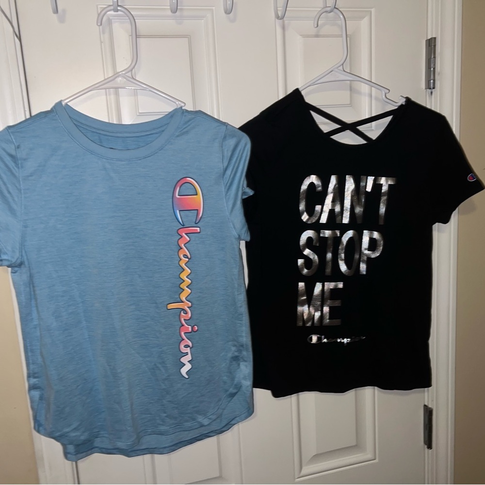 Champion Kids' Blue and Black T-Shirts Set